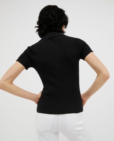  MAX&Co. - Áo polo cổ V dệt kim cá tính Sigma 