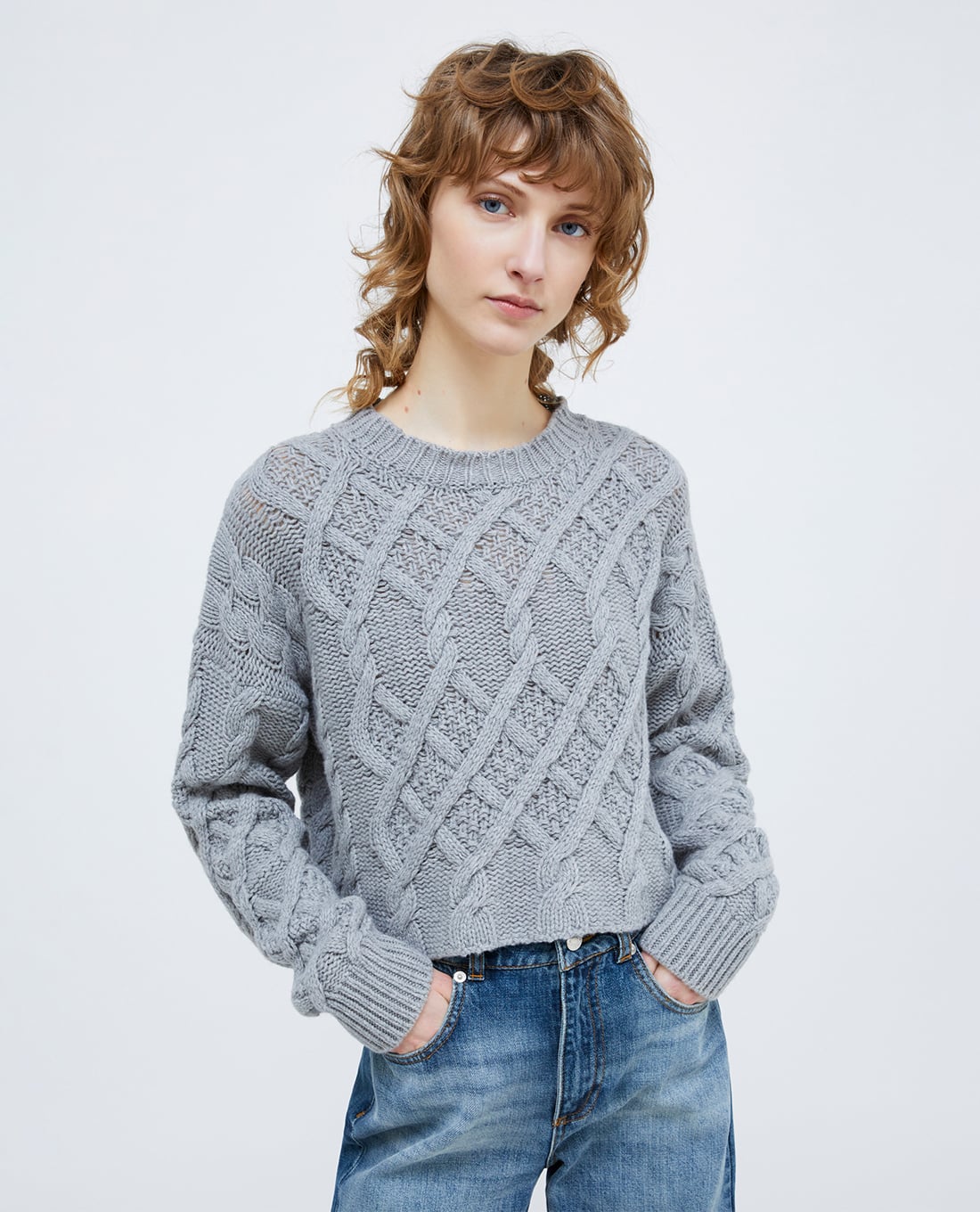 MAX&Co. - Áo sweater nữ phom croptop Ape