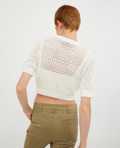  MAX&Co. - Áo khoác cardigan cổ tròn tay lỡ xuyên thấu Zemira 