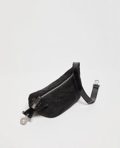  MAX&Co. - Túi đeo vai hình bán nguyệt đính đá Sparklehug 