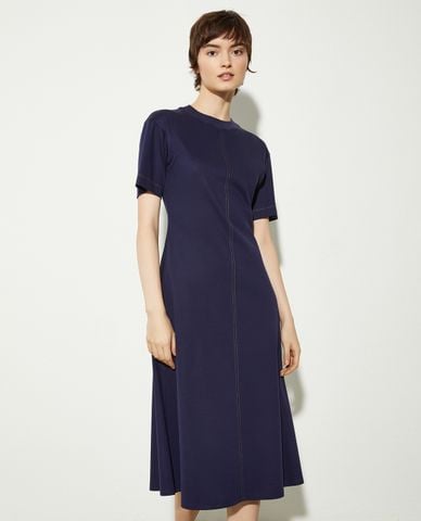  MAX&Co. - Đầm xếp li midi cổ tròn tay ngắn Franca 