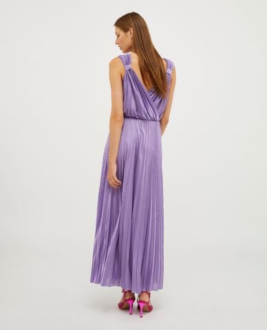  MAX&Co. - Đầm dạ hội hai dây maxi xếp li cổ V phối thắt lưng Raffa 