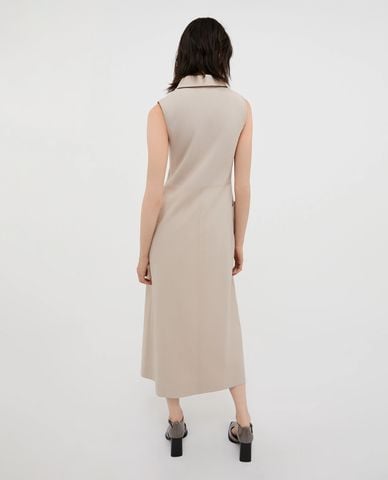  MAX&Co. - Đầm sát nách midi cổ bẻ dệt kim thời thượng Carpazi 