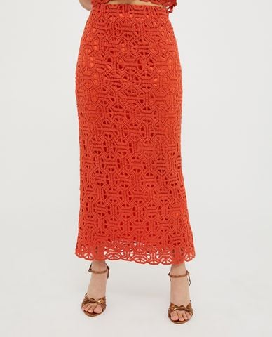  MAX&Co. - Chân váy bút chì midi phối ren Tenda 