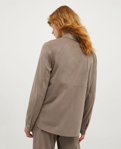  MAX&Co. - Áo sơ mi cổ bẻ tay dài phối túi Picasso 