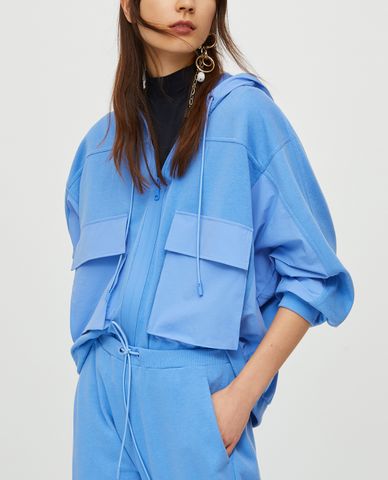  MAX&Co. - Áo khoác nữ phối mũ Fleece And Nylon 