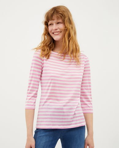  MAX&Co. - Áo thun cổ tròn tay dài phối sọc Festival 