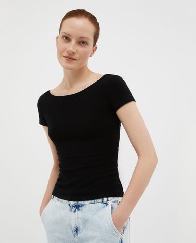  MAX&Co. - Áo thun phom ôm cổ tròn tay ngắn Danzante 