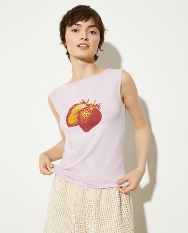  MAX&Co. - Áo sát nách nữ cổ tròn phối họa tiết Idria 