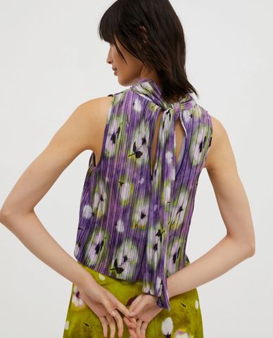  MAX&Co. - Áo sát nách nữ cổ trụ xếp li Yarden 