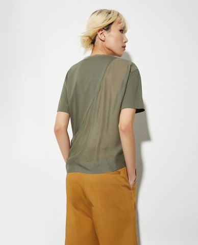  MAX&Co. - Áo kiểu nữ cổ tròn tay ngắn Spazio 