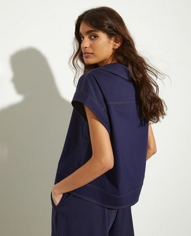  MAX&Co. - Áo kiểu nữ cổ bẻ tay ngắn Balco 