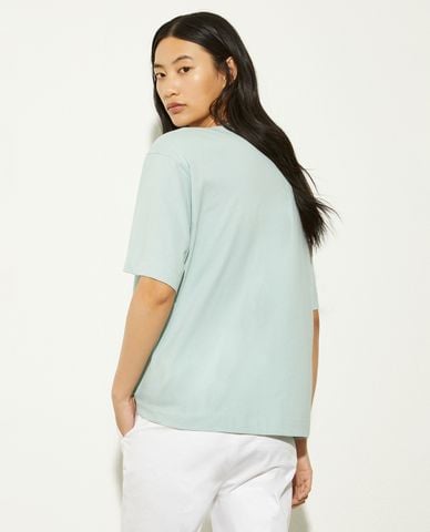  MAX&Co. - Áo thun nữ cổ tròn tay ngắn đính đá Ragazza 