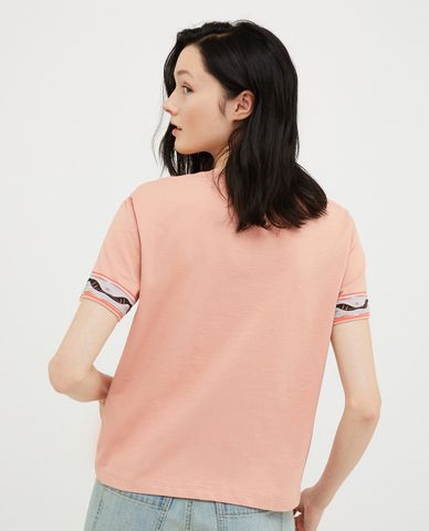  MAX&Co. - Áo thun cổ tròn tay ngắn phối hoạ tiết Calibri 