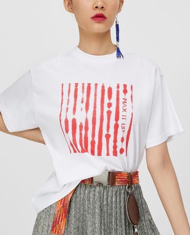  MAX&Co. - Áo thun nữ phom suông Abstract Pattern 