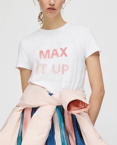  MAX&Co. - Áo thun nữ tay ngắn cổ tròn Max It Up Logo 