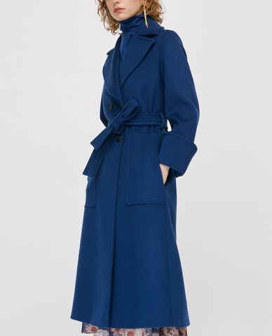  MAX&Co. - Áo blazer nữ dáng dài phối thắt lưng Double Breasted 