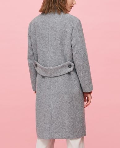  MAX&Co. - Áo măng tô nữ dáng dài Button Front Alpaca And Wool 