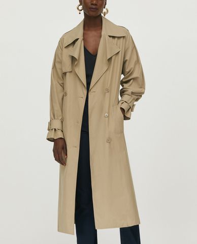  MAX&Co. - Áo măng tô nữ phối thắt lưng Techno Cotton Trench 