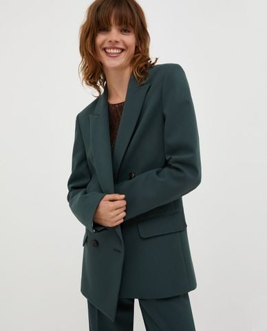  MAX&Co. - Áo khoác blazer nữ tay dài phối nút cài Pesetas 