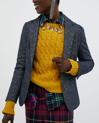  MAX&Co. - Áo blazer nữ tay dài Slim Tweed 