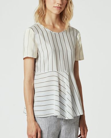  MAX&Co. - Áo kiểu nữ cổ tròn tay ngắn Caspio 