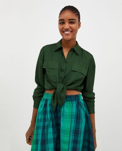  MAX&Co. - Áo sơ mi nữ cổ bẻ tay dài Odometro 