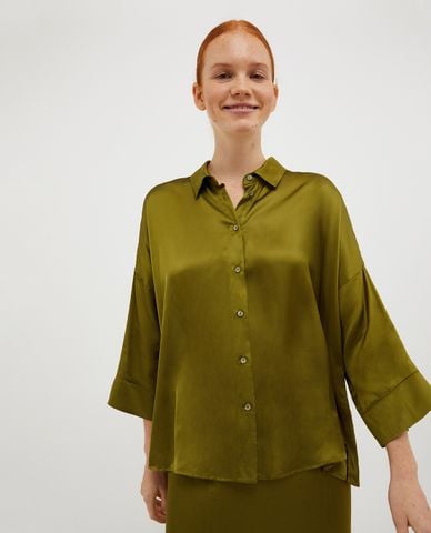  MAX&Co. - Áo sơ mi nữ cổ bẻ tay dài Bembo 