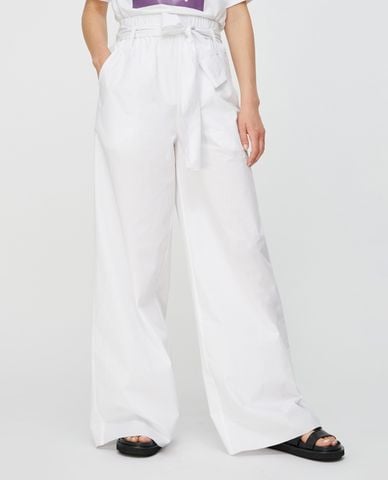  MAX&Co. - Quần kiểu nữ ống rộng Pure Cotton 