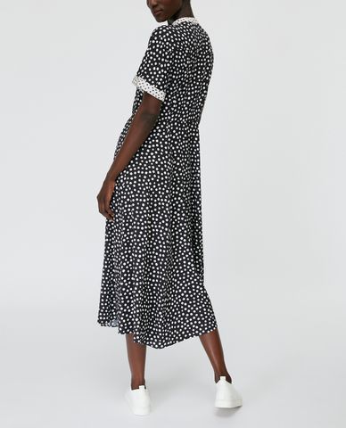  MAX&Co. - Đầm midi cổ trụ ngắn tay Printed Twill Shirt 