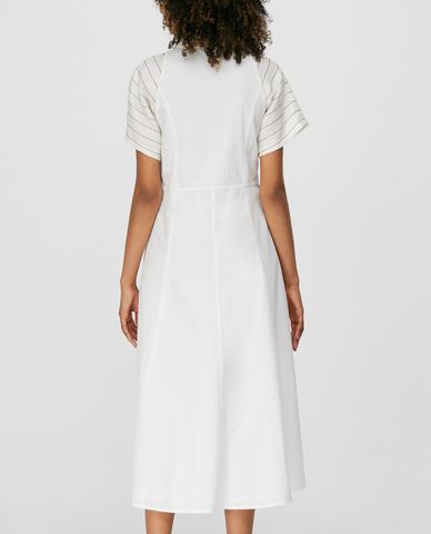  MAX&Co. - Đầm midi sơ mi tay ngắn Linen And Poplin 