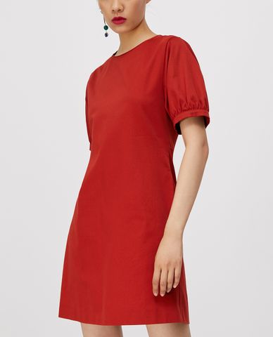  MAX&Co. - Đầm mini phom suông ngắn tay Cotton Satin 