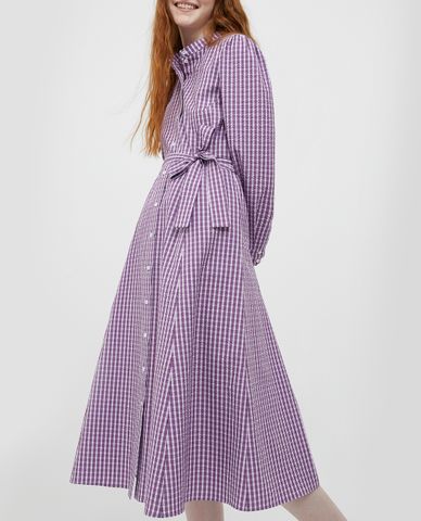  MAX&Co.- Đầm midi tay dài cổ trụ phối thắt lưng Elios 