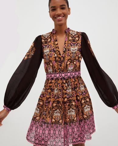  MAX&Co. - Đầm xếp li mini cổ V Adelaide 