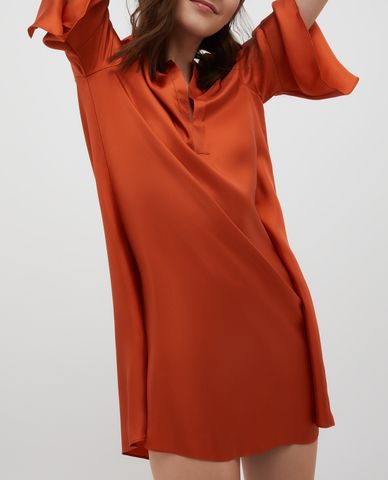  MAX&Co. - Đầm mini cổ V tay ngắn ống loe nữ tính Oncia 