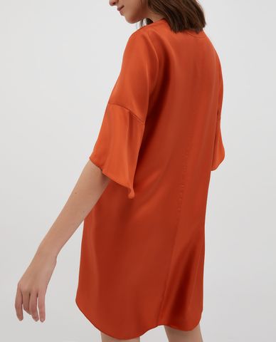  MAX&Co. - Đầm mini cổ V tay ngắn ống loe nữ tính Oncia 