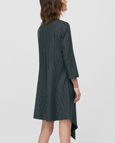  MAX&Co. - Đầm midi cổ tròn tay lỡ Asymmetric Flannel 