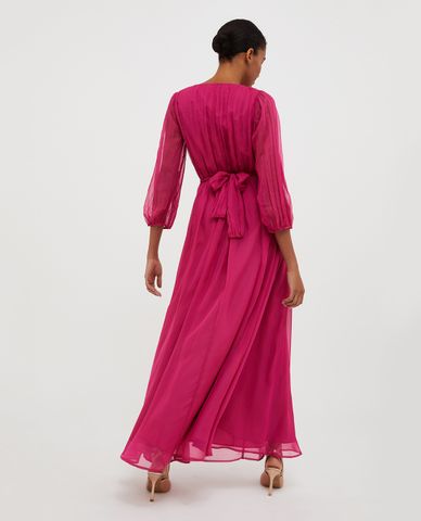  MAX&Co. - Đầm xếp li maxi cổ V tay lỡ Dape 