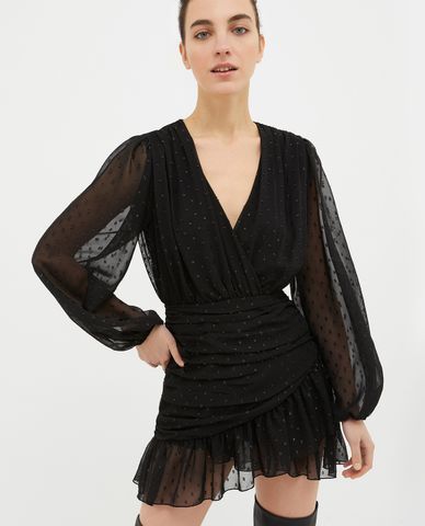  MAX&Co. - Đầm mini cổ V tay dài Rinviato 