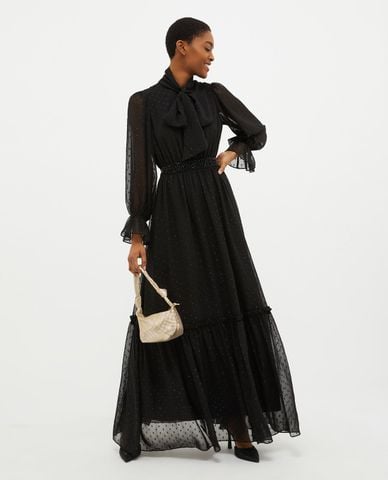  MAX&Co. - Đầm xếp tầng cổ tròn tay dài Sabbiato 