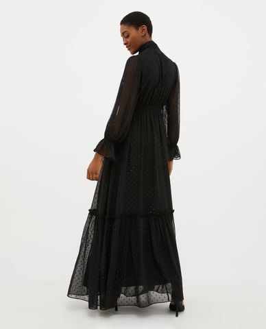  MAX&Co. - Đầm xếp tầng cổ tròn tay dài Sabbiato 