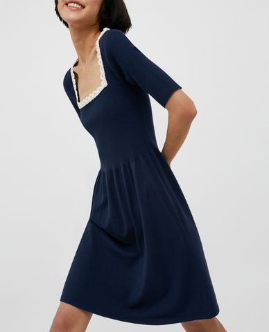  MAX&Co.- Đầm mini cổ vuông tay ngắn Premessa 