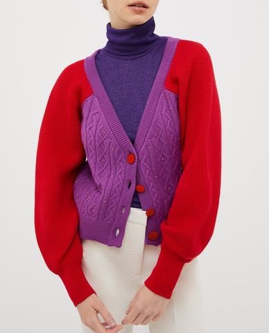  MAX&Co. - Áo khoác cardigan nữ cổ V tay dài Baluardo 