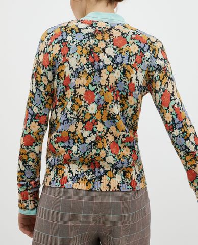  MAX&Co. - Áo khoác cardigan nữ tay dài cổ thuyền Printed Cotton 