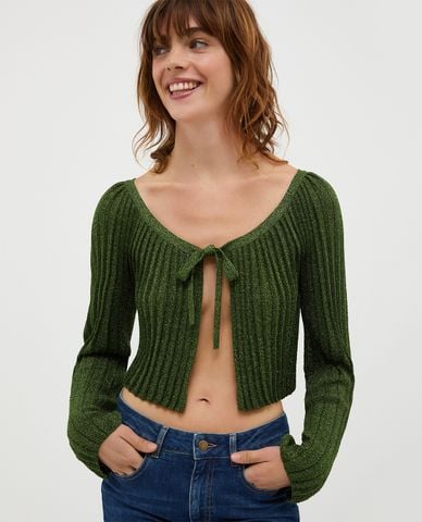  MAX&Co. - Áo khoác cardigan nữ phom croptop tay dài Felicita 