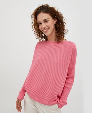  MAX&Co. - Áo dệt kim nữ tay dài cổ bẹt Scambio 