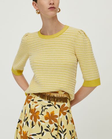  MAX&Co. - Áo len nữ tay lỡ cổ tròn 3D 