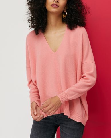  MAX&Co. - Áo sweater nữ tay dài cổ V Oversized Wool And Casmere 