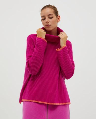  MAX&Co. - Áo dệt kim nữ cổ lọ tay dài Scorgere 