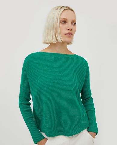  MAX&Co. - Áo dệt kim nữ cổ thuyền tay dài Scambio 